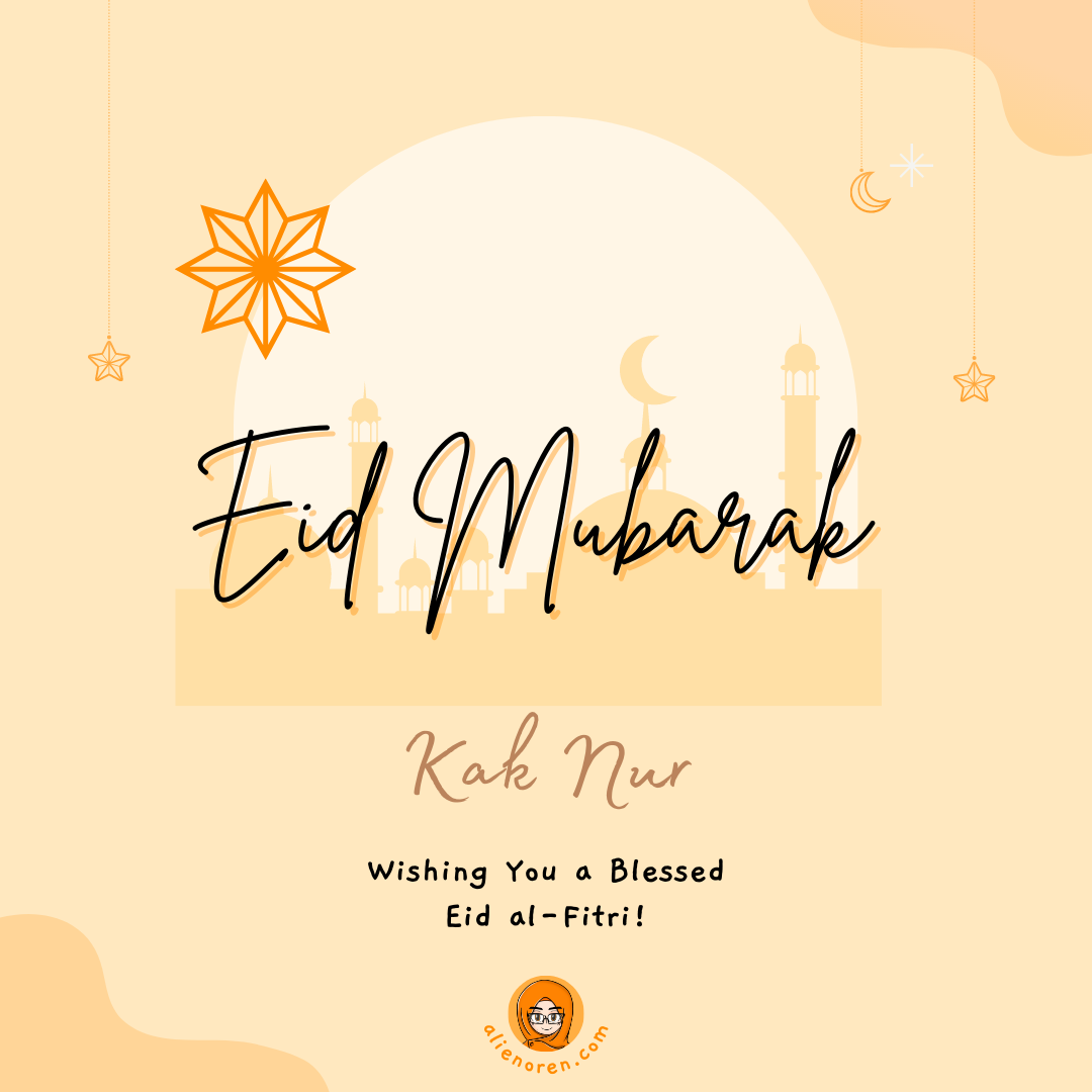 Kad Raya buat blog Kak Nur