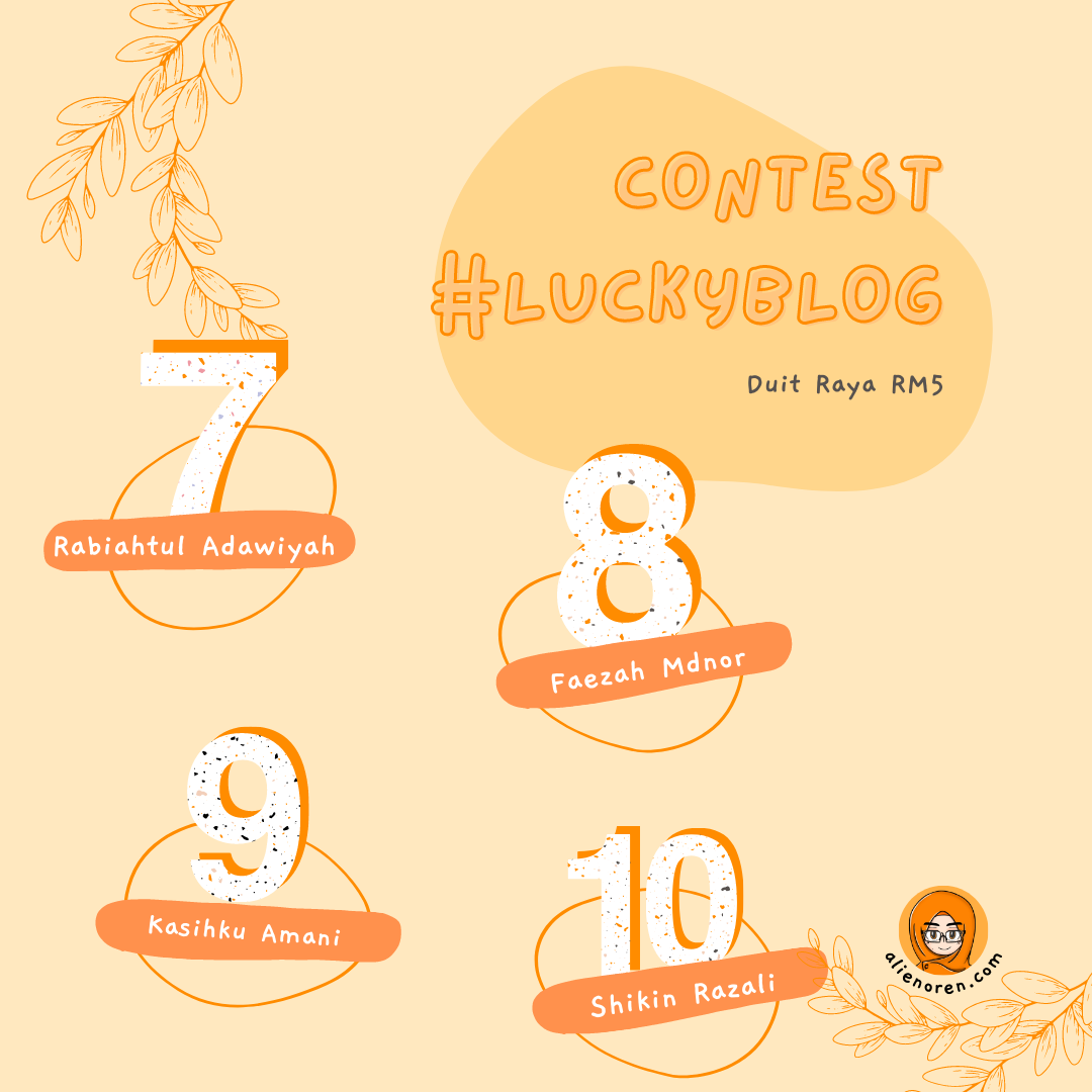 Pemenang Contest #luckyblog top 10