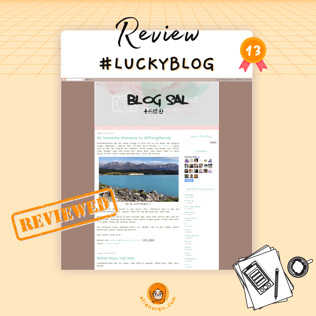 Review #luckyblog 13: Blog Sal