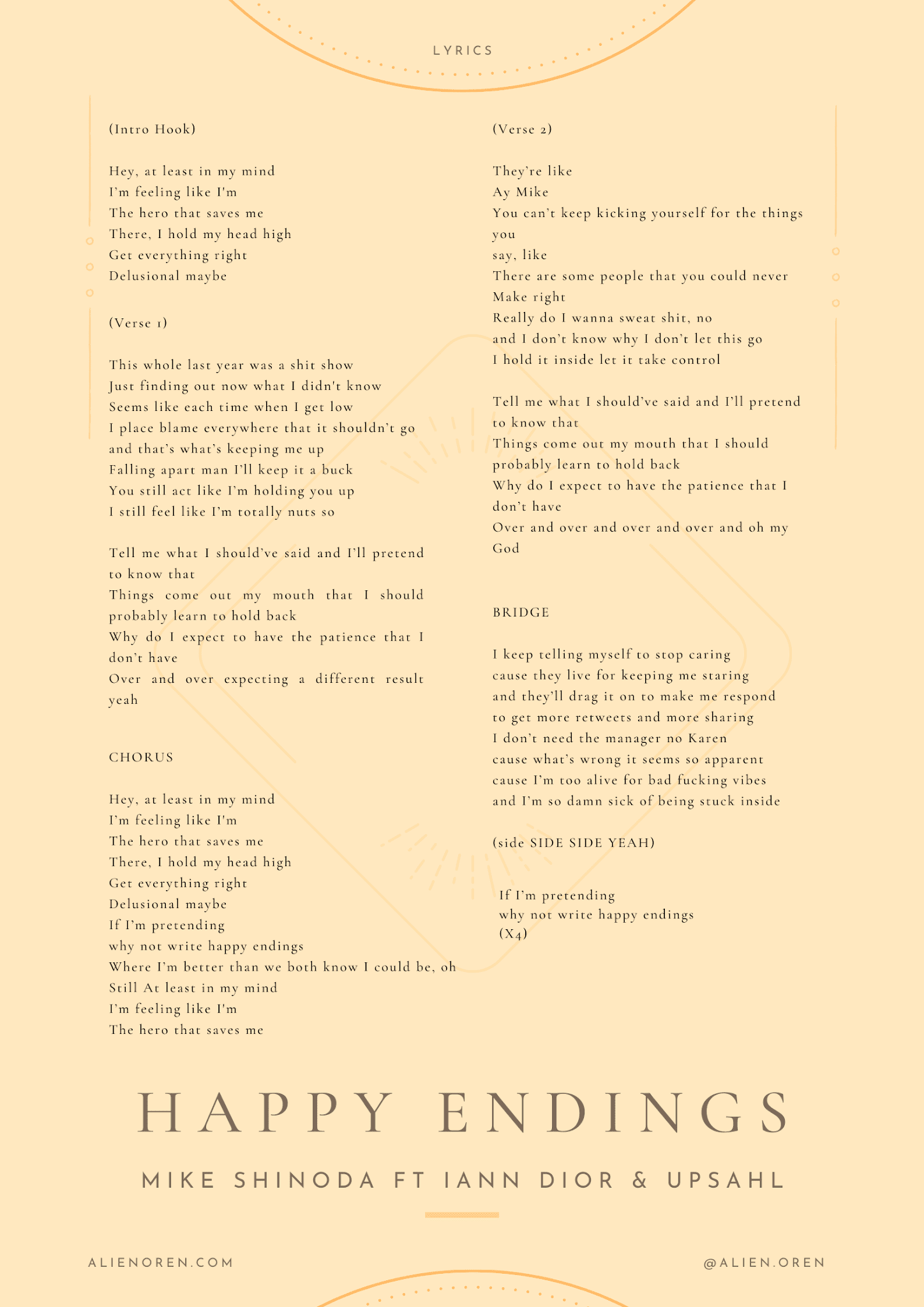 happy endings lyrics happy endings lyrics