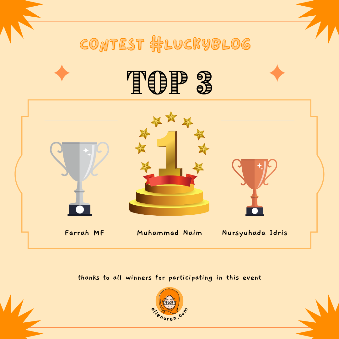 Pemenang Contest #luckyblog top 3