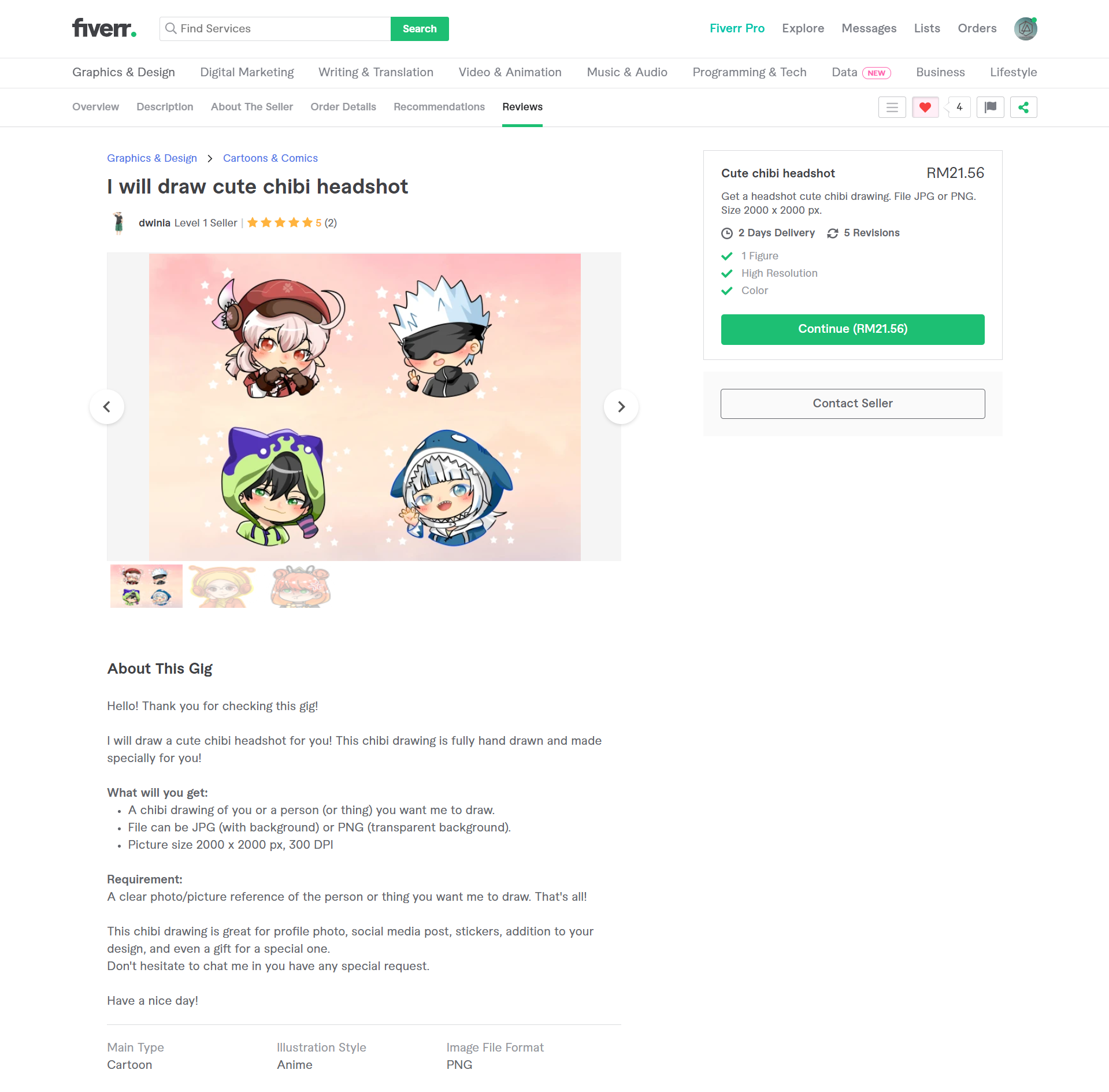 Chibi Art on fiverr