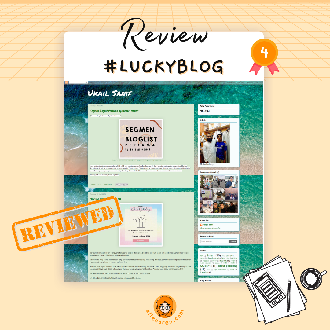 Review blog saudara Ukail